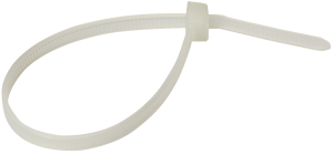 Cable tie, polyamide, (L x W) 100 x 2.5 mm, bundle-Ø 3 to 20.5 mm, natural, UV resistant, -40 to 85 °C