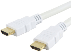 HDMI cable high speed with Ethernet, white, 1 m, ICOC-HDMI-4-010WH