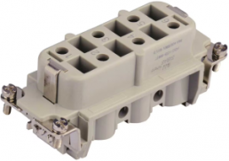 Socket insert, H-B 16, 6 pole, equipped, screw connection, T2060062201-000