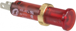 Pilot light, Ø 10 mm, red, 24 VDC, IP40/IP65