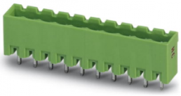 Pin header, 7 pole, pitch 5.08 mm, straight, green, 1924350