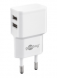 Dual USB charger 2.4 A (12 W) white