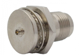 Coaxial adapter, 50 Ω, AMC socket to TNC socket, straight, 242192