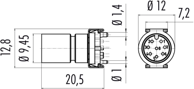 09 0381 600 08 binder Sensor-Actuator Connectors Image 2