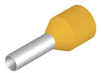 Insulated Wire end ferrule, 6.0 mm², 23 mm/12 mm long, DIN 46228/4, yellow, 9006790000