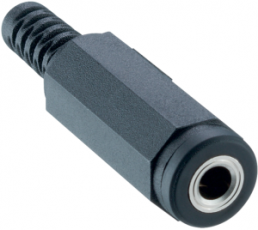 3.5 mm jack socket, 3 pole (stereo), solder connection, plastic, 1520 01