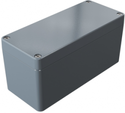 Aluminum enclosure, (L x W x H) 230 x 100 x 111 mm, silver gray (RAL 7001), IP66, 012310110
