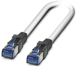 Patch cable, RJ45 plug, straight to RJ45 plug, straight, Cat 6, SF/UTP, LSFROH, 0.3 m, white