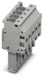 Plug, screw connection, 0.2-6.0 mm², 5 pole, 32 A, 8 kV, gray, 3060157