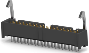 Pin header, 40 pole, 2 rows, pitch 2.54 mm, solder pin, pin header, tin-plated, 1-1888381-3
