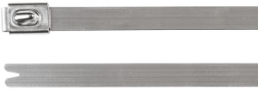 Cable tie, stainless steel, (L x W) 362 x 4.6 mm, bundle-Ø 17 to 102 mm, metal, -80 to 538 °C