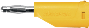 4 mm plug, screw connection, 1.0 mm², yellow, FK 15 S NI / GE