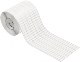 Cotton fabric Label, (L x W) 18 x 6 mm, white, Roll with 10000 pcs