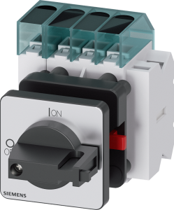 Main switch, Rotary actuator, 4 pole, 16 A, 690 V, (W x H x D) 60 x 60 x 114 mm, fixed mounting, 3LD3050-1TL11