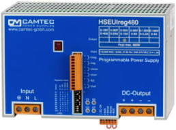 Power supply, programmable, 0 to 130 VDC, 5.5 A, 480 W, HSEUIREG04801.130
