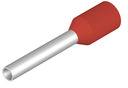 Insulated Wire end ferrule, 1.0 mm², 14 mm/8 mm long, red, 1476320000