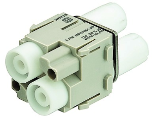 Socket contact insert, 2 pole, unequipped, crimp connection, 09140023123