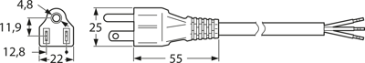 498G-SVT3X18AWG-G30+0492/2,00M SW9005 FELLER Power Cords Image 2