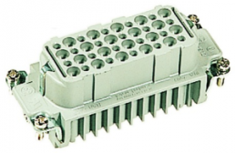 Socket contact insert, 16B, 40 pole, unequipped, crimp connection, with PE contact, 09212403101