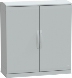 Control cabinet, (H x W x D) 1000 x 1000 x 420 mm, IP44, polyester, light gray, NSYPLAZT10104G