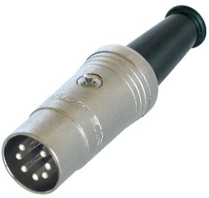 Cable plug, 7 pole, solder connection, straight, NYS323