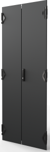 Varistar CP Double Steel Door, Plain, 3-PointLocking, RAL 7021, 38 U, 1800H, 800W