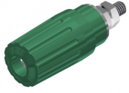 Pole terminal, 4 mm, green, 30 VAC/60 VDC, 35 A, screw connection, nickel-plated, PKI 100 GN