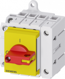 Main switch, Rotary actuator, 4 pole, 16 A, 690 V, (W x H x D) 60 x 60 x 77 mm, fixed mounting, 3LD3030-1TL13