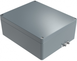 Aluminum EX enclosure, (L x W x H) 280 x 230 x 111 mm, gray (RAL 7001), IP66, 252328110
