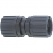 Straight hose coupling, 34 mm, Polyamide, IP66, black, (L) 87 mm