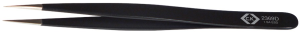 ESD precision tweezers, uninsulated, antimagnetic, stainless steel, 120 mm, T2369D