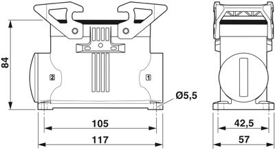 1082600 Phoenix Contact Housings for HDC Connectors Image 2