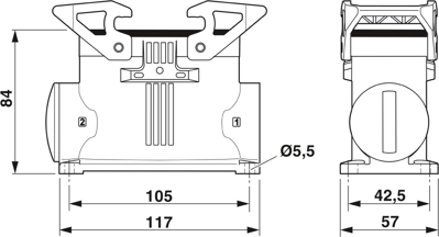 1082602 Phoenix Contact Housings for HDC Connectors Image 2