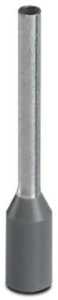 Insulated Wire end ferrule, 0.75 mm², 18 mm/12 mm long, DIN 46228/4, gray, 3200849