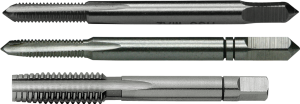 Tap, 3 pieces, 40 mm, shaft Ø 2.5 mm, M3, spiral length 11 mm, DIN 352, 10004