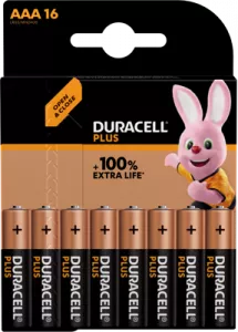 PLUS-AAA CP16 Duracell Round Cells, 9V Blocks