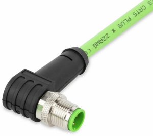 TPU ethernet cable, Cat 5e, PROFINET, 4-wire, 0.34 mm², green, 756-1202/060-020