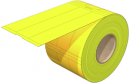 Polypropylene Label, (L x W) 108.8 x 22.9 mm, yellow, Roll with 500 pcs