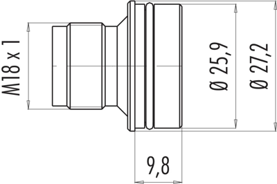 09 0443 00 04 binder Sensor-Actuator Adapter Image 2