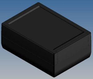 ABS enclosure, (L x W x H) 188.5 x 133.5 x 75.5 mm, black (RAL 9004), IP54, TK44.9