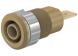 4 mm socket, flat plug connection, 12.2 mm, CAT III, brown, 23.3060-27