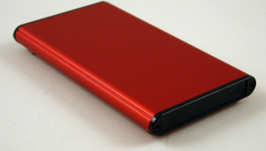 Aluminum enclosure, (L x W x H) 120 x 70 x 12 mm, red, IP54, 1455A1202RD