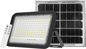 Solar LED floodlight, 6 W PV, 800 lm, 6500K, IP65