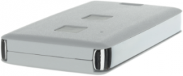 ABS remote control enclosure, (L x W x H) 71.5 x 39.3 x 11.5 mm, white (RAL 9002), 13122.47