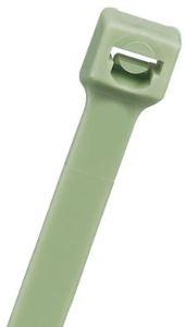Cable tie, releasable, polypropylene, (L x W) 188 x 4.8 mm, bundle-Ø 1.5 to 48 mm, green, -60 to 115 °C