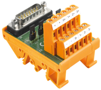 1289090000 Weidmüller Transfer Modules for Mounting Rail Image 1