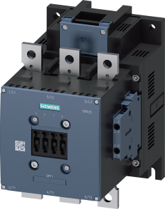 Power contactor, 3 pole, 265 A, 2 Form A (N/O) + 2 Form B (N/C), coil 23-26 V AC/DC, screw connection, 3RT1065-6AB36