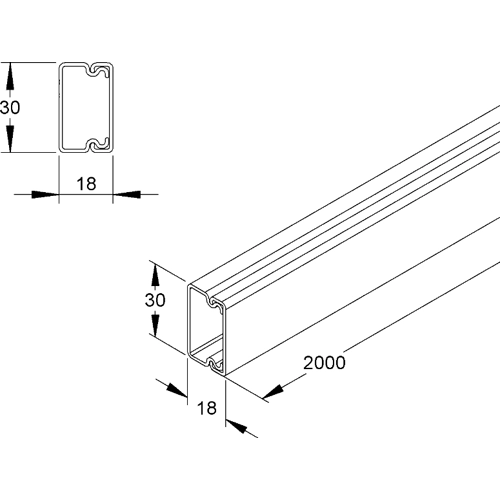 HKL2030.6 Kleinhuis Cable Channels Image 2