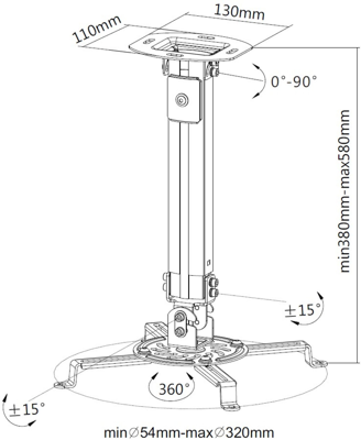 ICA-PM-18S EFB-Elektronik Monitor mount Image 2