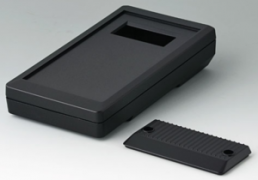 ABS handheld enclosure, (L x W x H) 152 x 83 x 33.5 mm, black (RAL 9005), IP65, A9073209